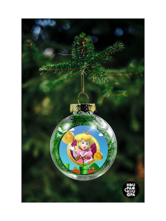 Weihnachtshänger Kugel Ornament Plastik Grün 8cm