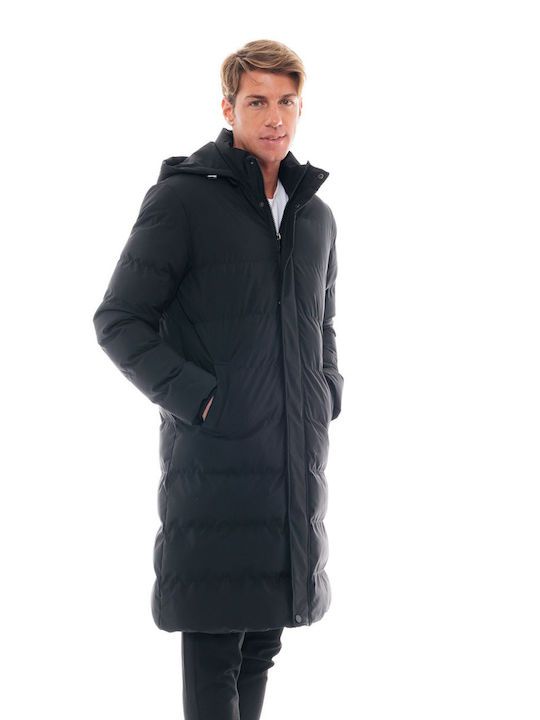 Biston Herren Winter Jacke Lässig Black