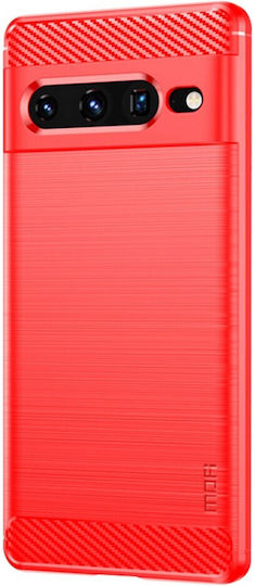 Mofi Brushed V2 Umschlag Rückseite Silikon Rot (Google Pixel 7 Pro 5G)