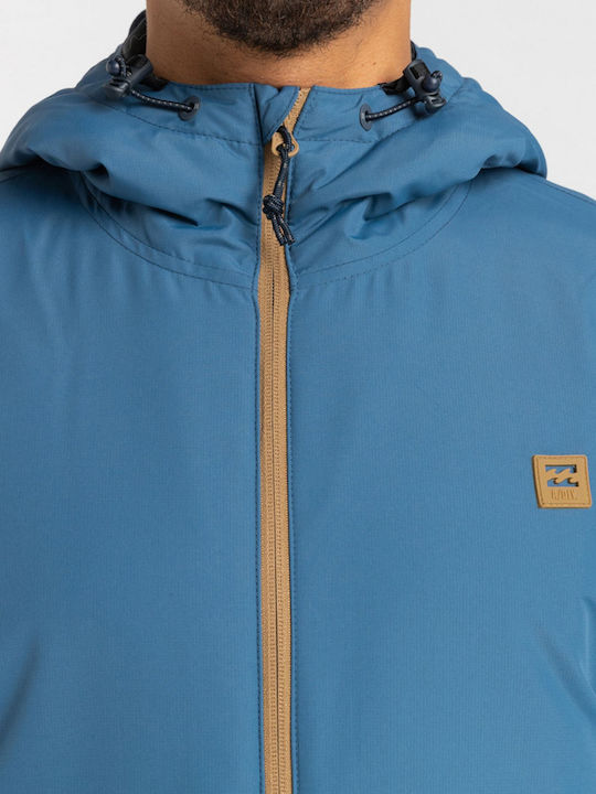 Billabong Transport Herren Winter Jacke Lässig Wasserdicht Blau