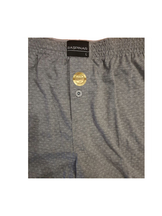 Baspinar Men's Boxer Grey colour. with Patterns