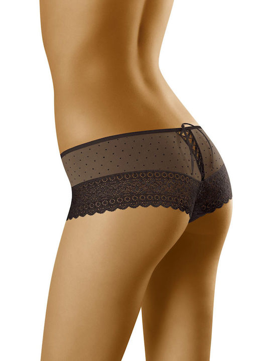 Wolbar Mila Women's Brazil with Lace Black