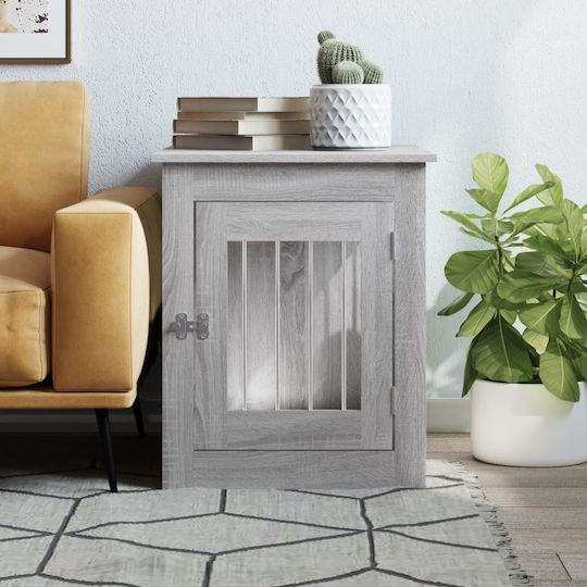 vidaXL Dog House Outdoor Gray 55x75x65cm