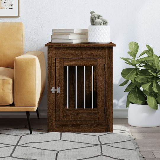 vidaXL Dog House Outdoor Brown 55x80x68cm