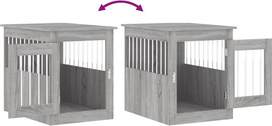 vidaXL Dog House Outdoor Gray 55x75x65cm