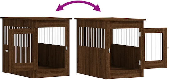 vidaXL Dog House Outdoor Brown 55x80x68cm