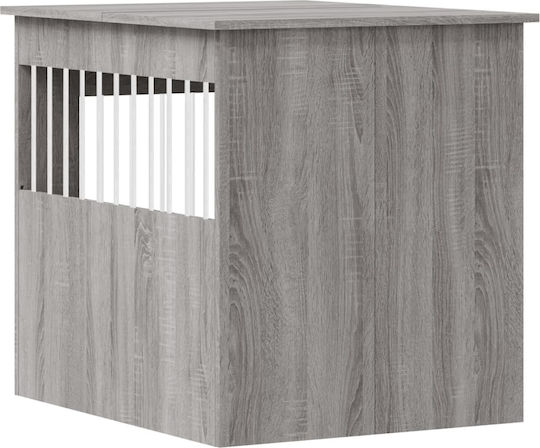 vidaXL Dog House Wooden Outdoor Gray 64.5x80x71cm