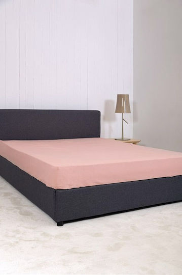 Viokarpet Bed Sheet Home View Rubber Hugger Powder Double 180x200cm +35cm