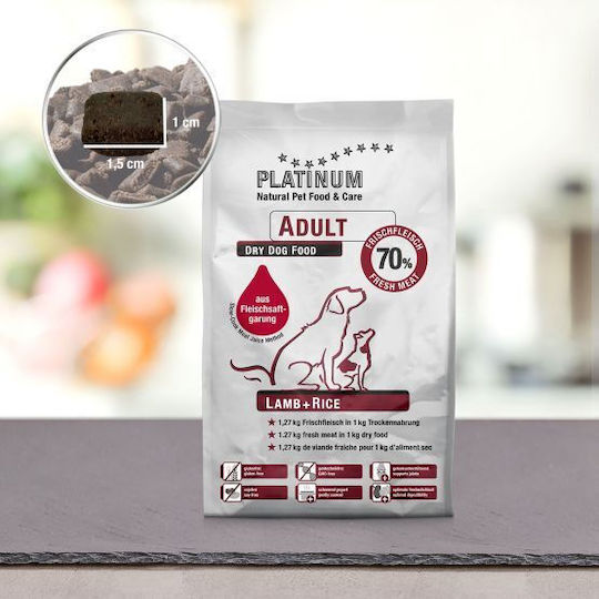 Platinum Pet Food & Care Platinum 15kg Ξηρά Τροφή για Ενήλικους Στειρωμένους Σκύλους με Αρνί