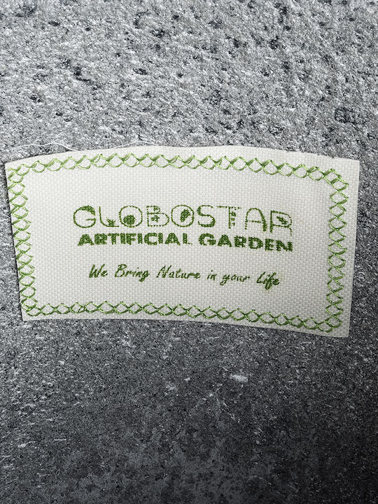 GloboStar Ronda Κασπώ Πολυεστερικό Γκρι με Βάση 54x54x104εκ.
