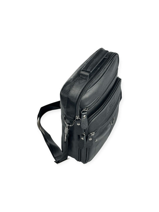 Leather Men's Bag Shoulder / Crossbody Black