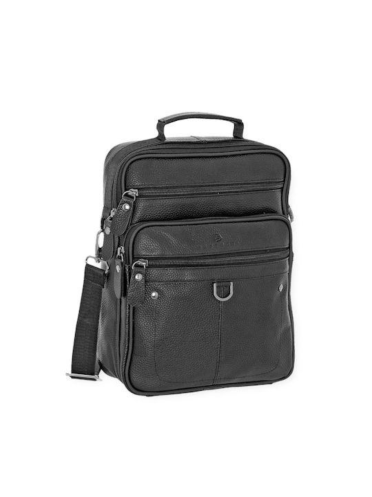 Leather Men's Bag Shoulder / Crossbody Black