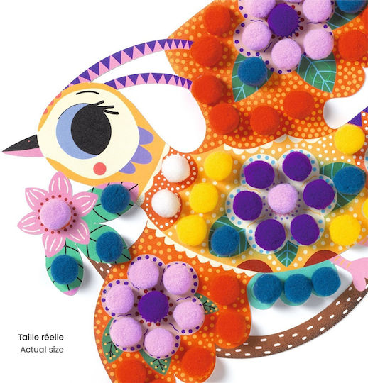 Djeco Collage Pom Pom Birds for Children 3+ years Years