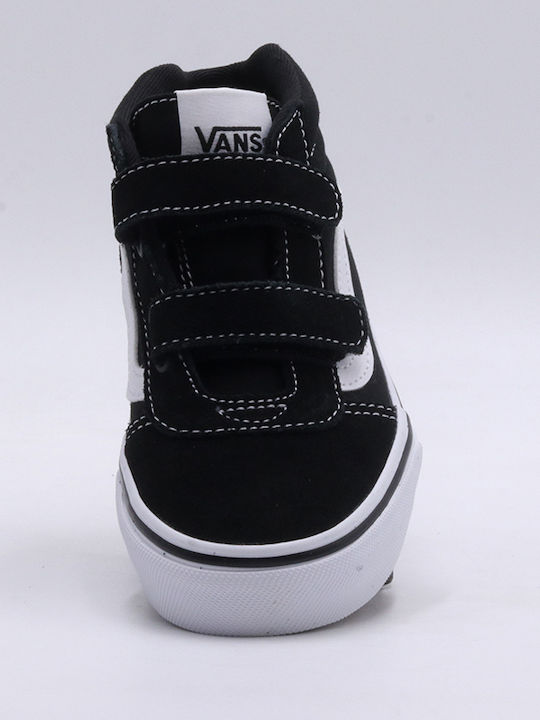 Ward Mid V Παιδικά Sneakers High με Σκρατς Μαύρα