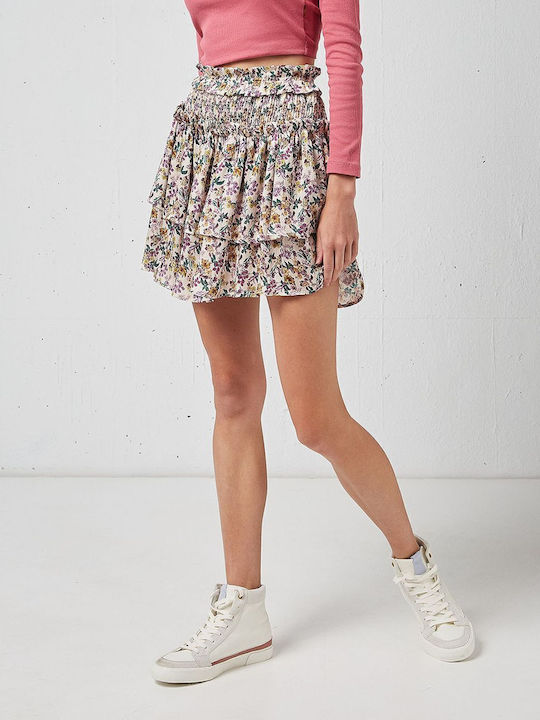 Mini Φούστα Floral Πολύχρωμη