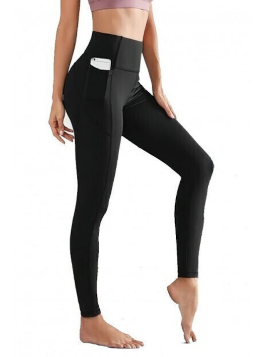Women's Long Training Legging High Waisted Black