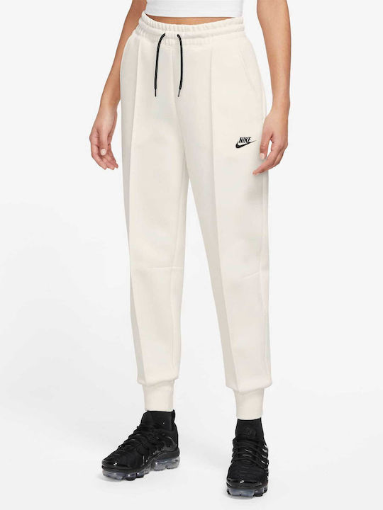 Tech Fleece Παντελόνι Φόρμας με Λάστιχο Beige