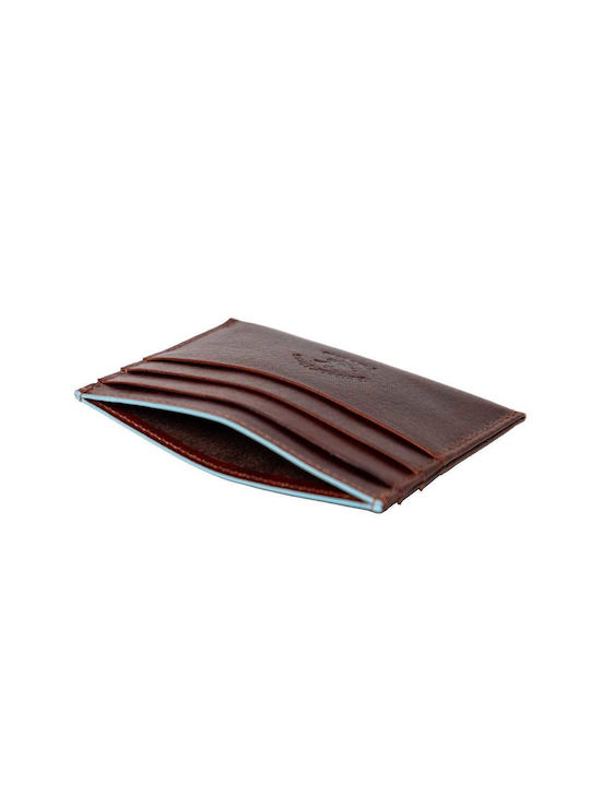 Beverly Hills Polo Club Men's Leather Card Wallet Brown