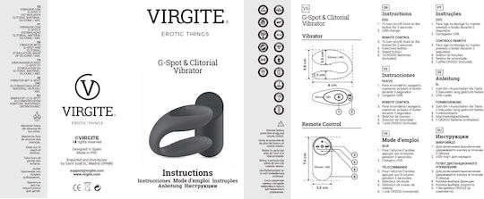 Virgite Δονητής G-Spot με Απομακρυσμένο Έλεγχο Μπλε