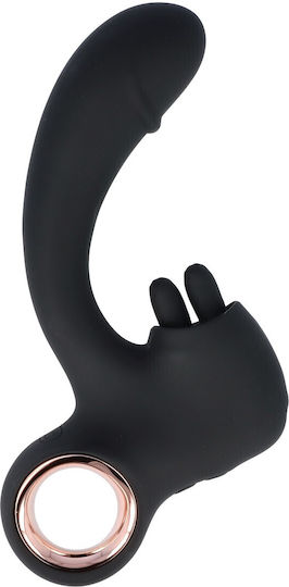 Virgite Δονητής Rabbit Μαύρος