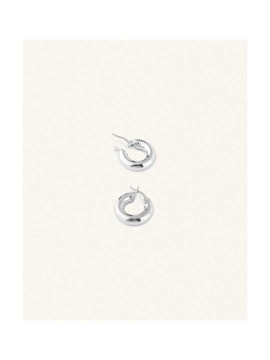 Earrings Hoops made of Silver