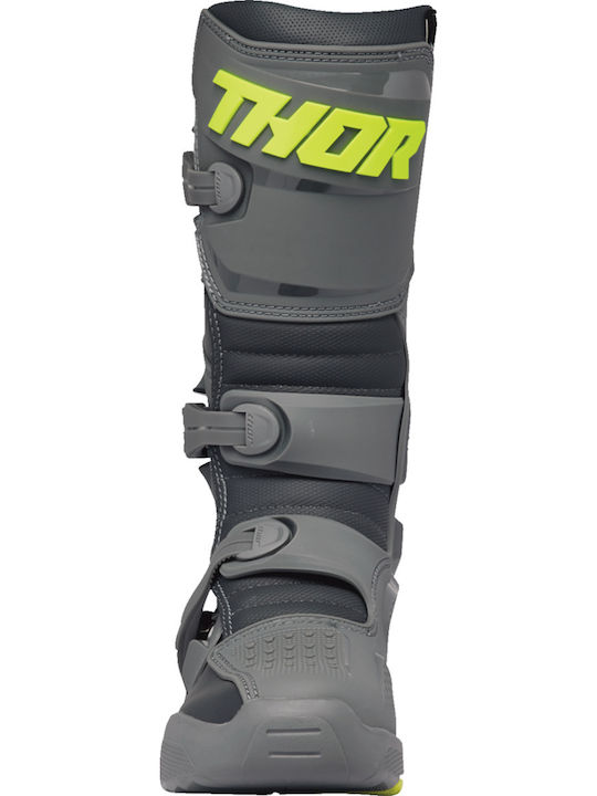 Thor MX Blitz XR Ανδρικές Μπότες Motocross Δερμάτινες Grey/Charcoal