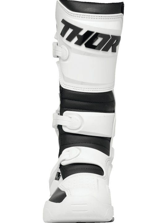 Thor MX Blitz XR Ανδρικές Μπότες Motocross Δερμάτινες White/Black
