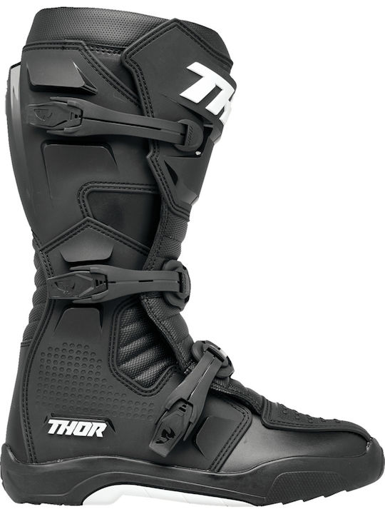 Thor MX Blitz XR Ανδρικές Μπότες Motocross Δερμάτινες Black/White