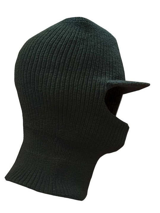 Full Face Unisex Beanie Knitted in Black color