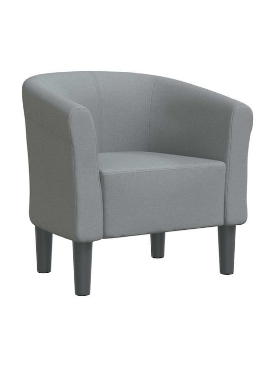 Barrel Armchair Light Grey 70x56x68cm