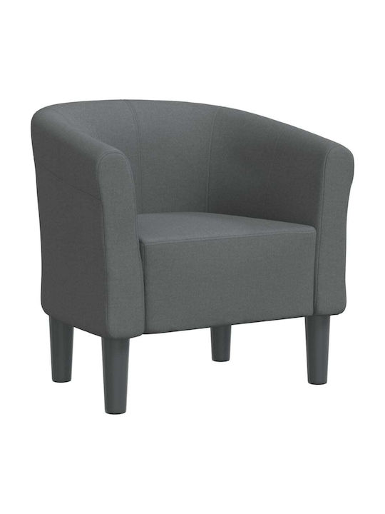 Barrel Armchair Dark Grey 70x56x68cm