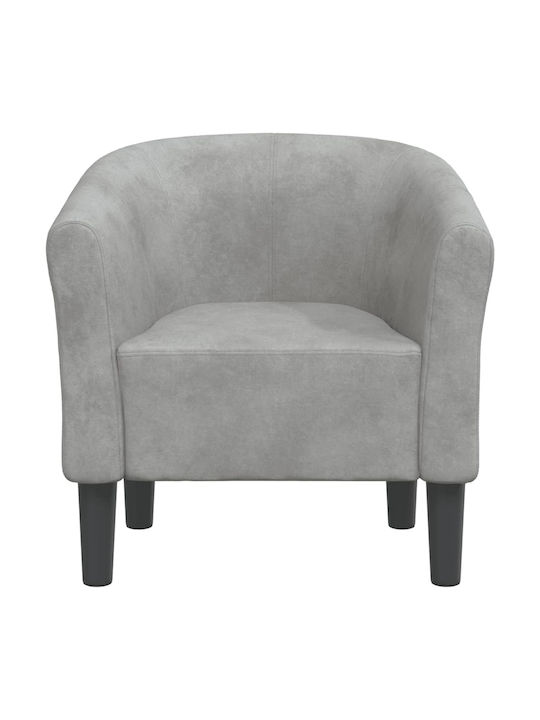 Barrel Armchair Light Grey 70x56x68cm