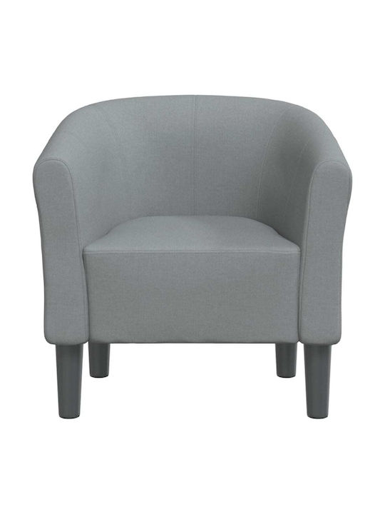 Barrel Armchair Light Grey 70x56x68cm