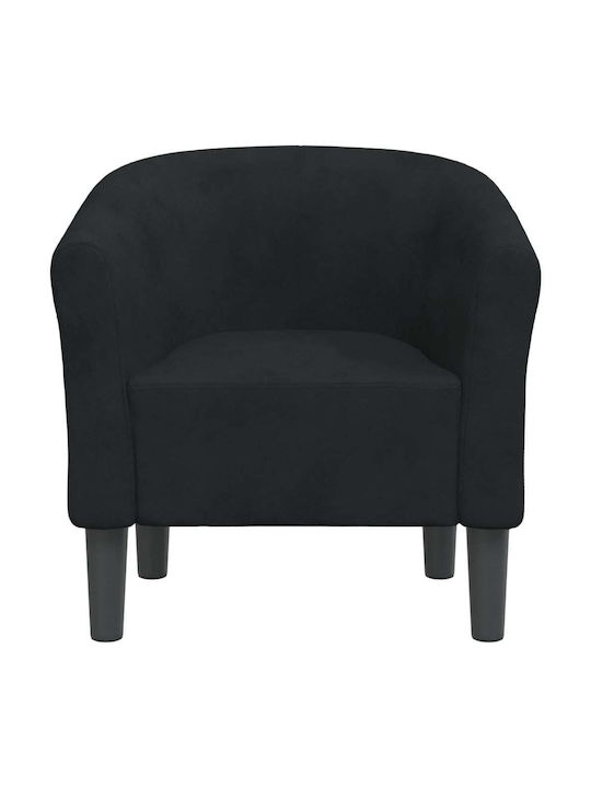 Barrel Armchair Black 70x56x68cm