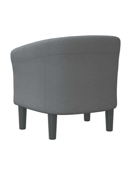 Barrel Armchair Dark Grey 70x56x68cm