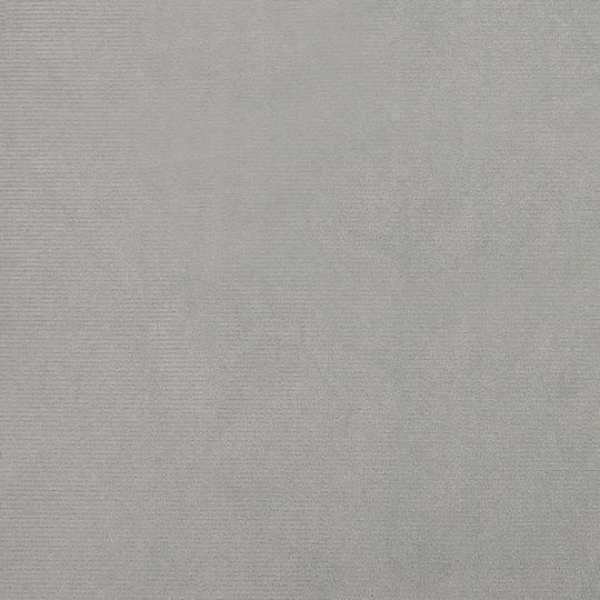 Barrel Sessel mit Fußhocker Samt Light Grey 70x56x68cm
