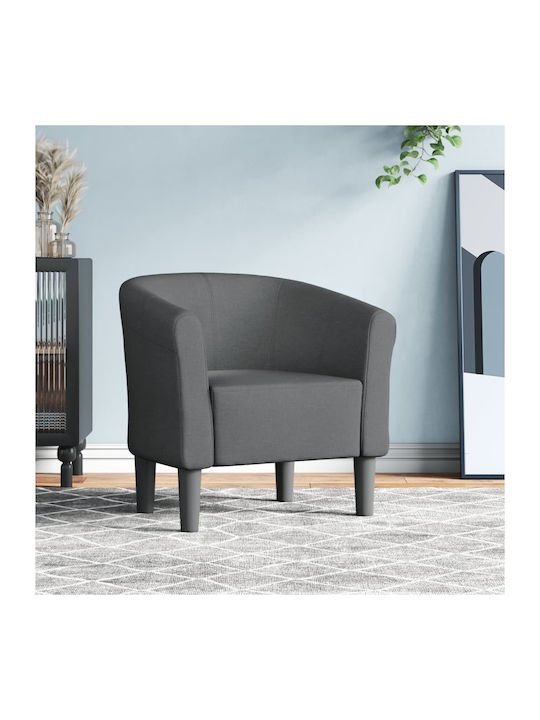 Barrel Armchair Dark Grey 70x56x68cm
