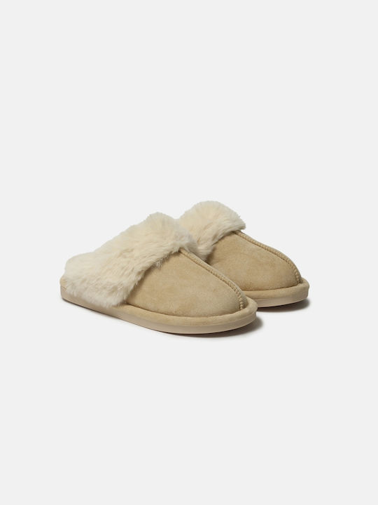 InShoes Winter Women's Slippers in Bej color