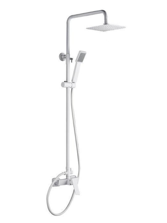 Imex Verstellbare Duschsäule mit Armatur Gold
