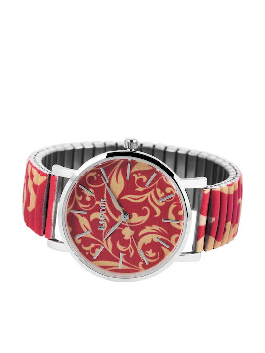Raptor Women's Watch with Red Rubber Strap