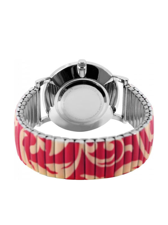 Raptor Women's Watch with Red Rubber Strap