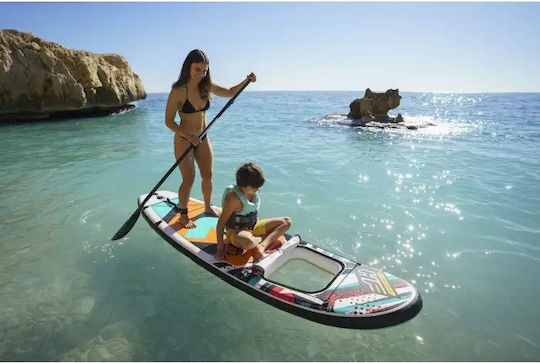 Bestway Hydroforce Breeze Panorama Φουσκωτή Σανίδα SUP με Μήκος 3.05m Πολύχρωμη
