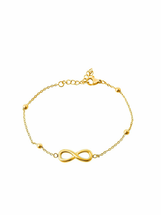 Akzent Bracelet with design Infinity made of Steel Gold Plated