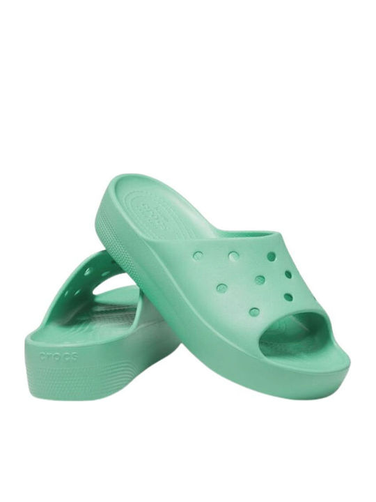 Classic Women's Platform Slides Green