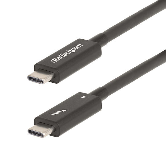 StarTech Thunderbolt 4 Cable 100W Ασημί 2m (A40G2MB)