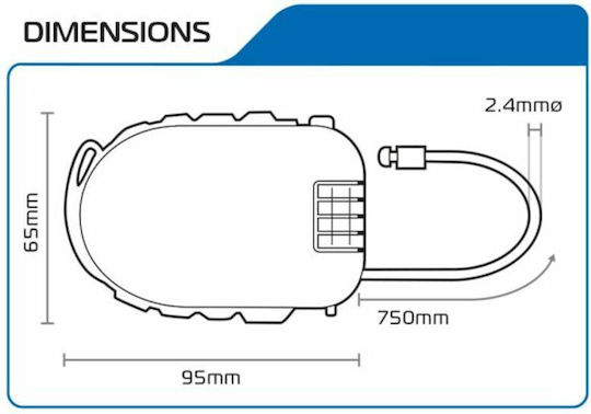 Oxford Motorcycle Helmet Lock LK100
