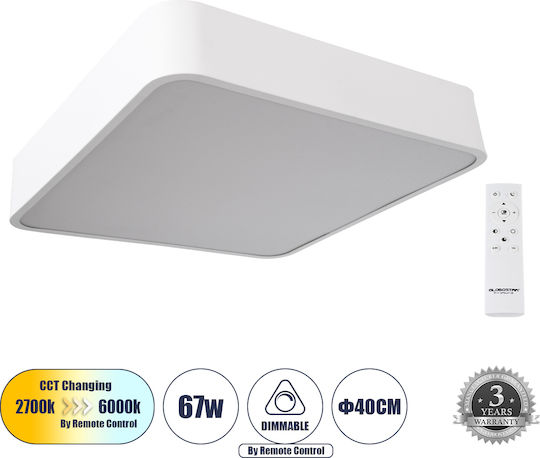 GloboStar KAMALA Εξωτερικό LED Panel 67W 40x40εκ. GloboStar KAMALA Εξωτερικό LED Panel 67W 40x40εκ.