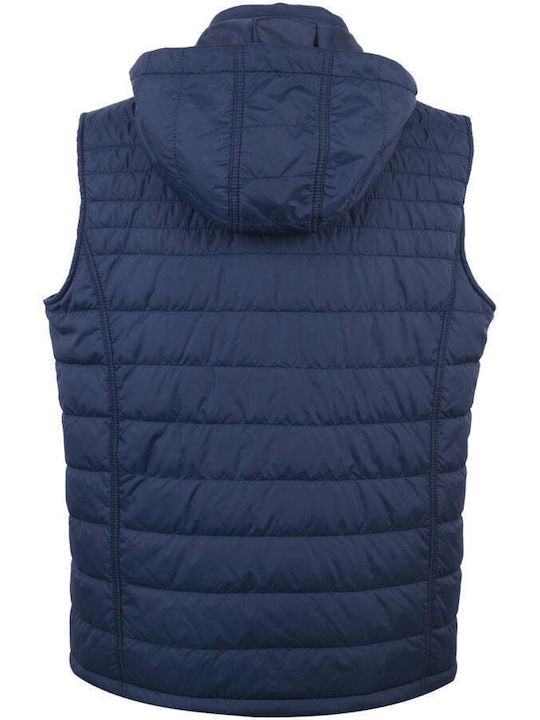 New Company Ärmellos Herren Jacke Puffer Navy