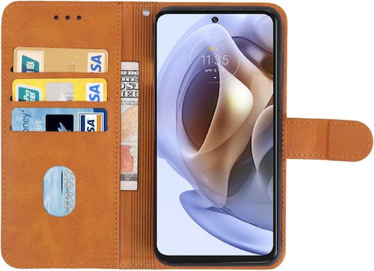 Wallet Δερμάτινο Καφέ (Moto G31)