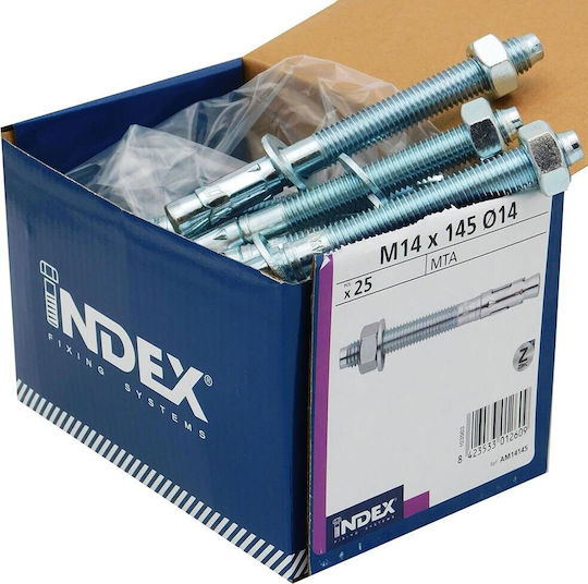 Index Ούπα Μεταλλικό 16x145mm 25τμχ